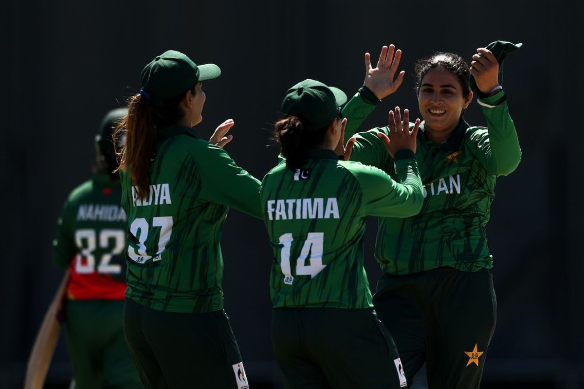 Pakistan women cricket team celebrates bronze medal win against Bangladesh at Asian Games 2026